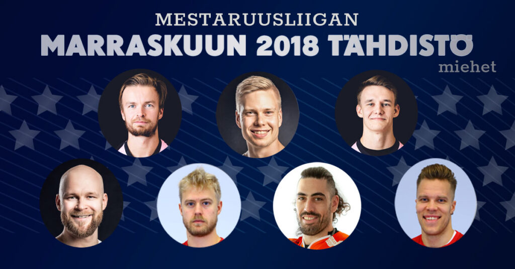 Kaatrasalo ja Bright Mestaruusliigan marraskuun pelaajat
