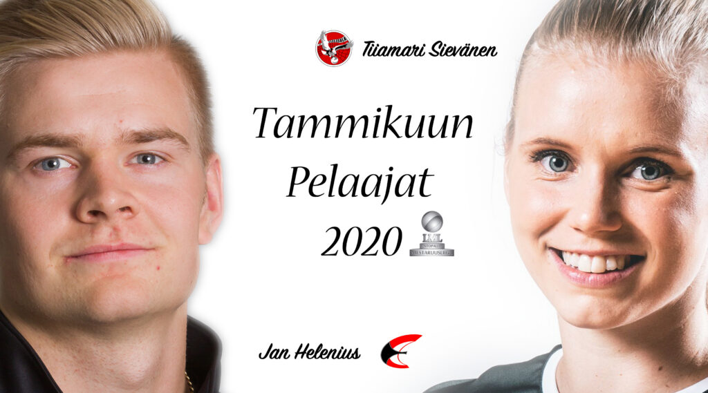 Sievänen ja Helenius Mestaruusliigan tammikuun pelaajat