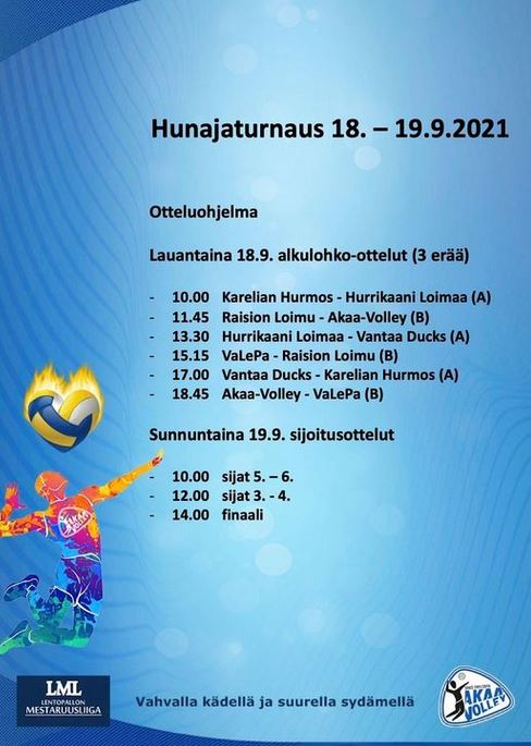 Hunajaturnaus Akaassa viikonloppuna