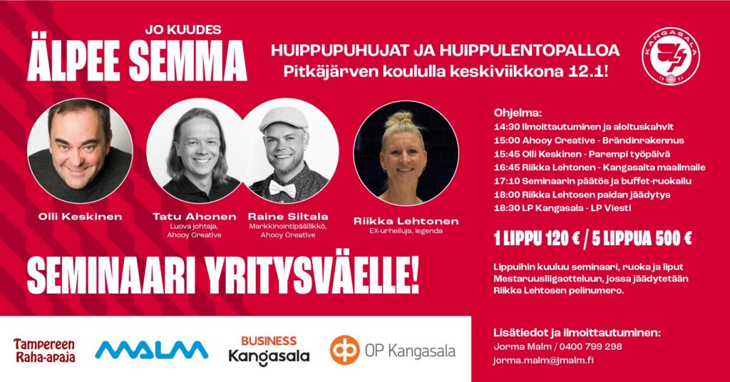 LP Kangasalan Älpee Semma tammikuussa