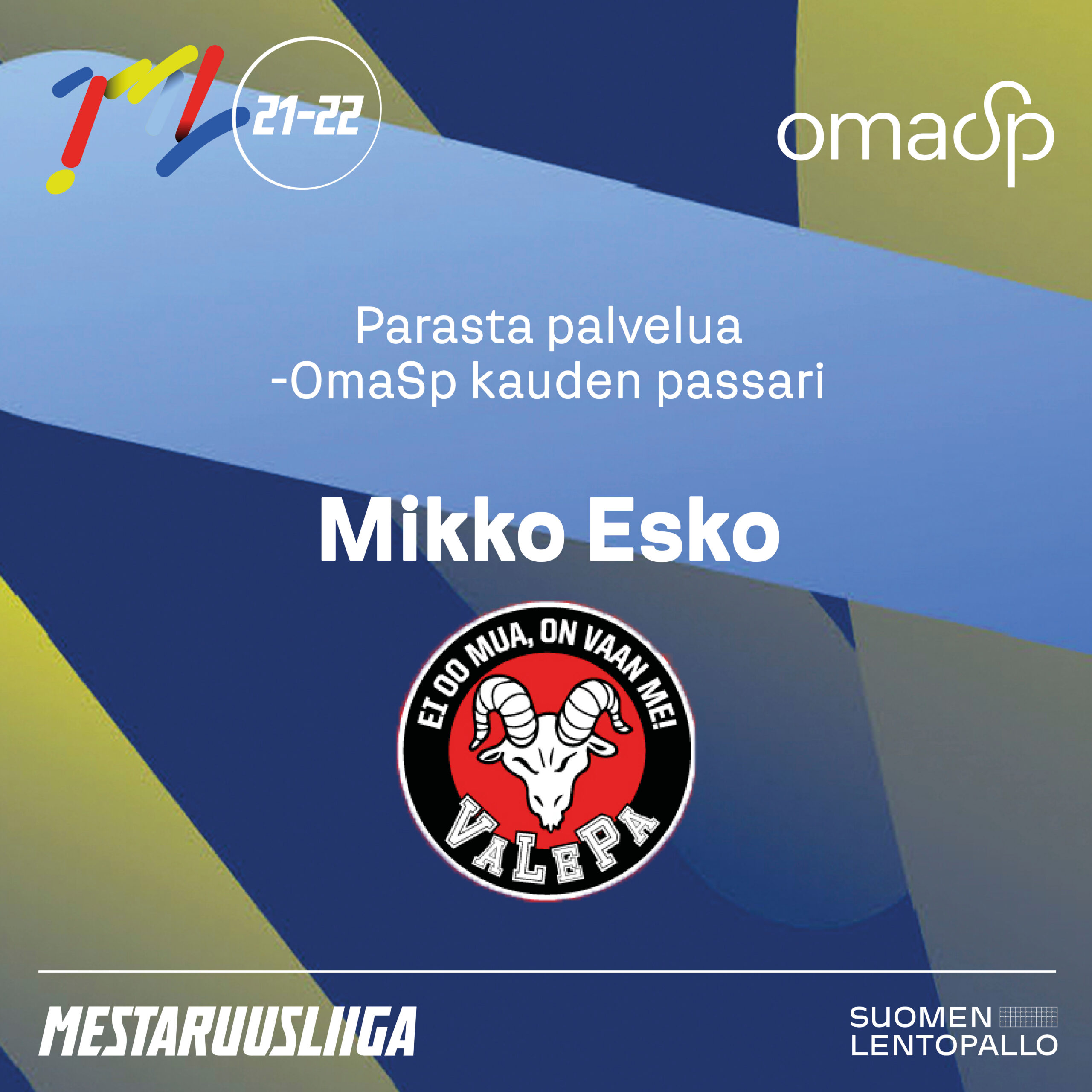 Esko ja Trotter OmaSp Kauden pelintekijöiksi