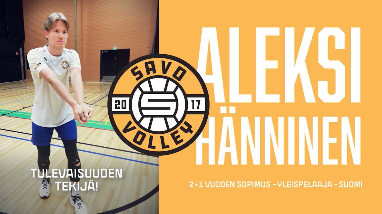 Nuori yleispelaaja Aleksi Hänninen täydentää Savo Volleyn joukkueen