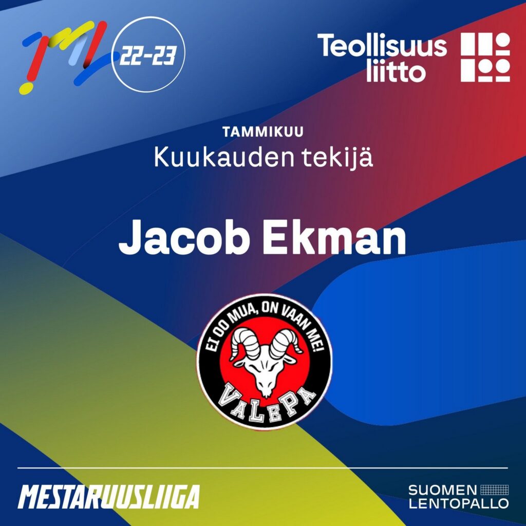 Lindgren sekä Ekman Mestaruusliigan ja Teollisuusliiton Kuukauden Tekijät tammikuussa