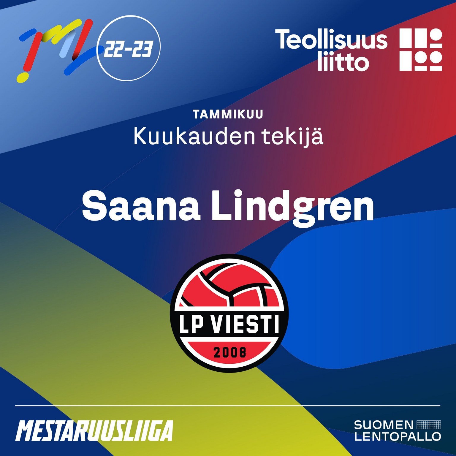 Lindgren sekä Ekman Mestaruusliigan ja Teollisuusliiton Kuukauden Tekijät tammikuussa