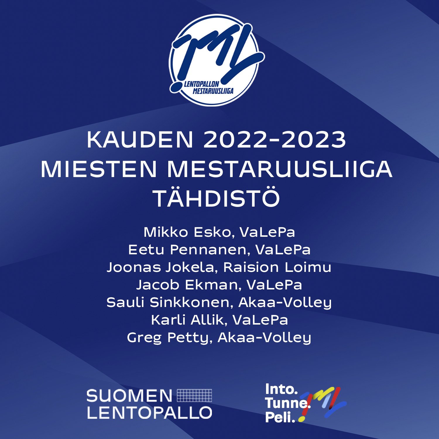 Mestaruusliigan kauden tähdistöt on valittu - Mikko Esko kuudennen kerran perättäin tähdistöpassariksi