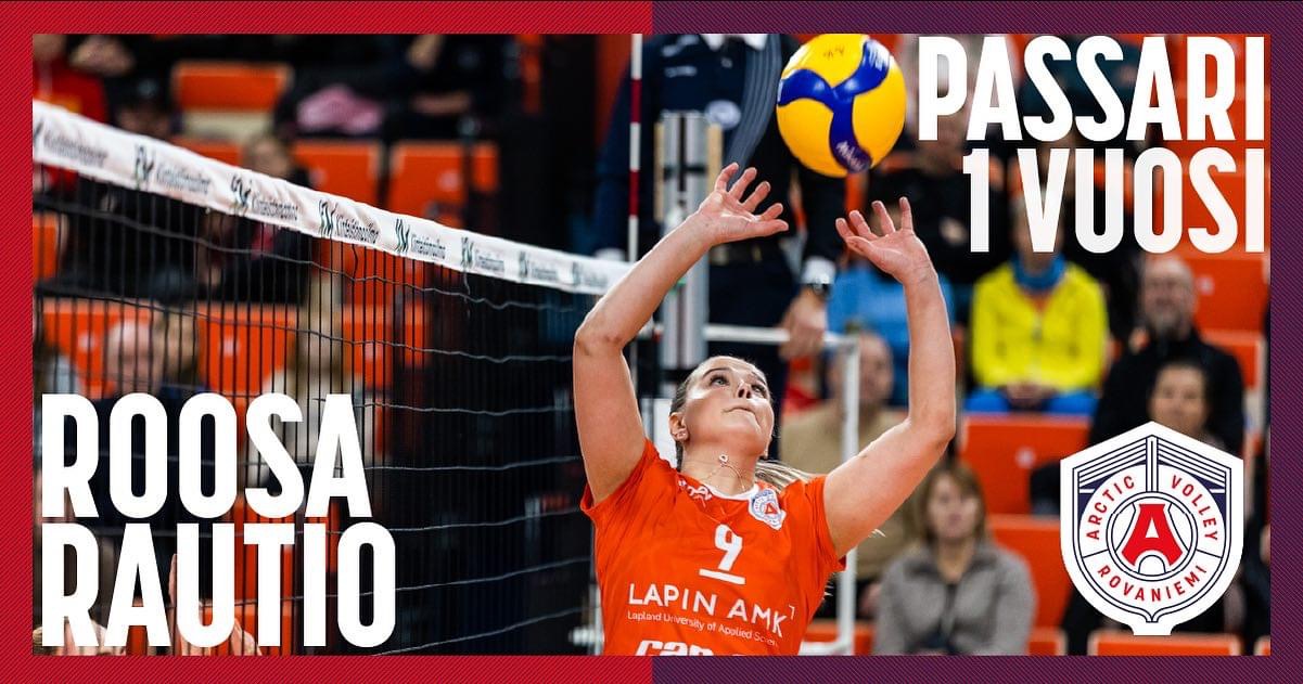 Rautio jatkaa Arctic Volleyn passarina