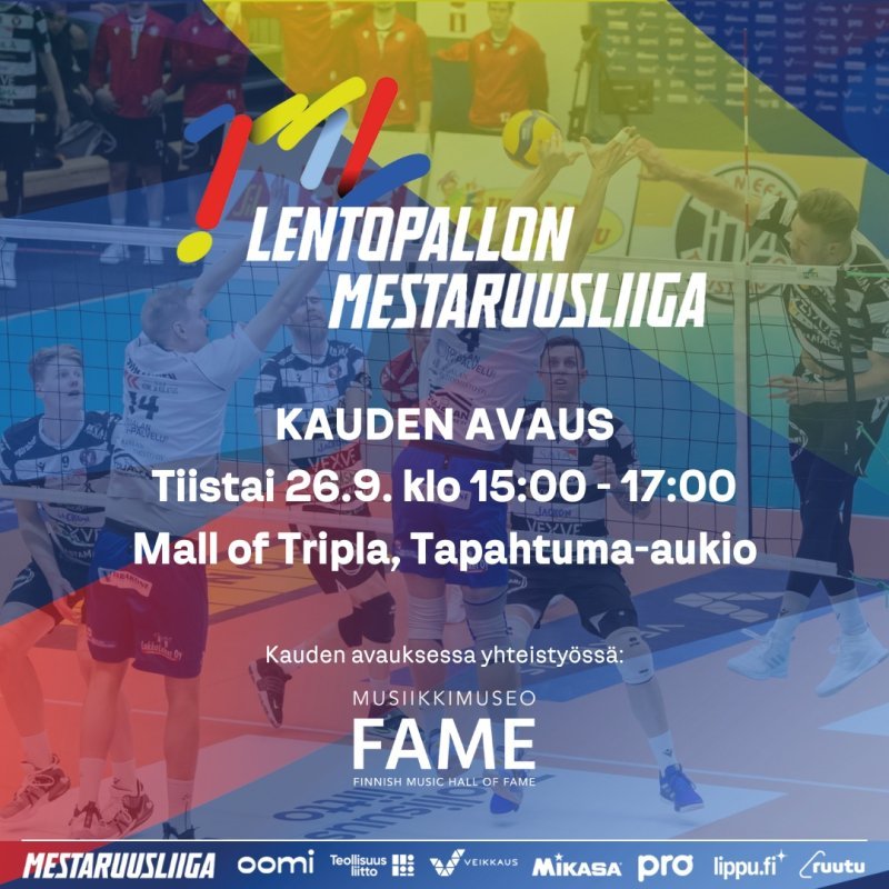 Mestaruusliigan kauden avaustilaisuus tiistaina Mall of Triplassa ja Ruudussa