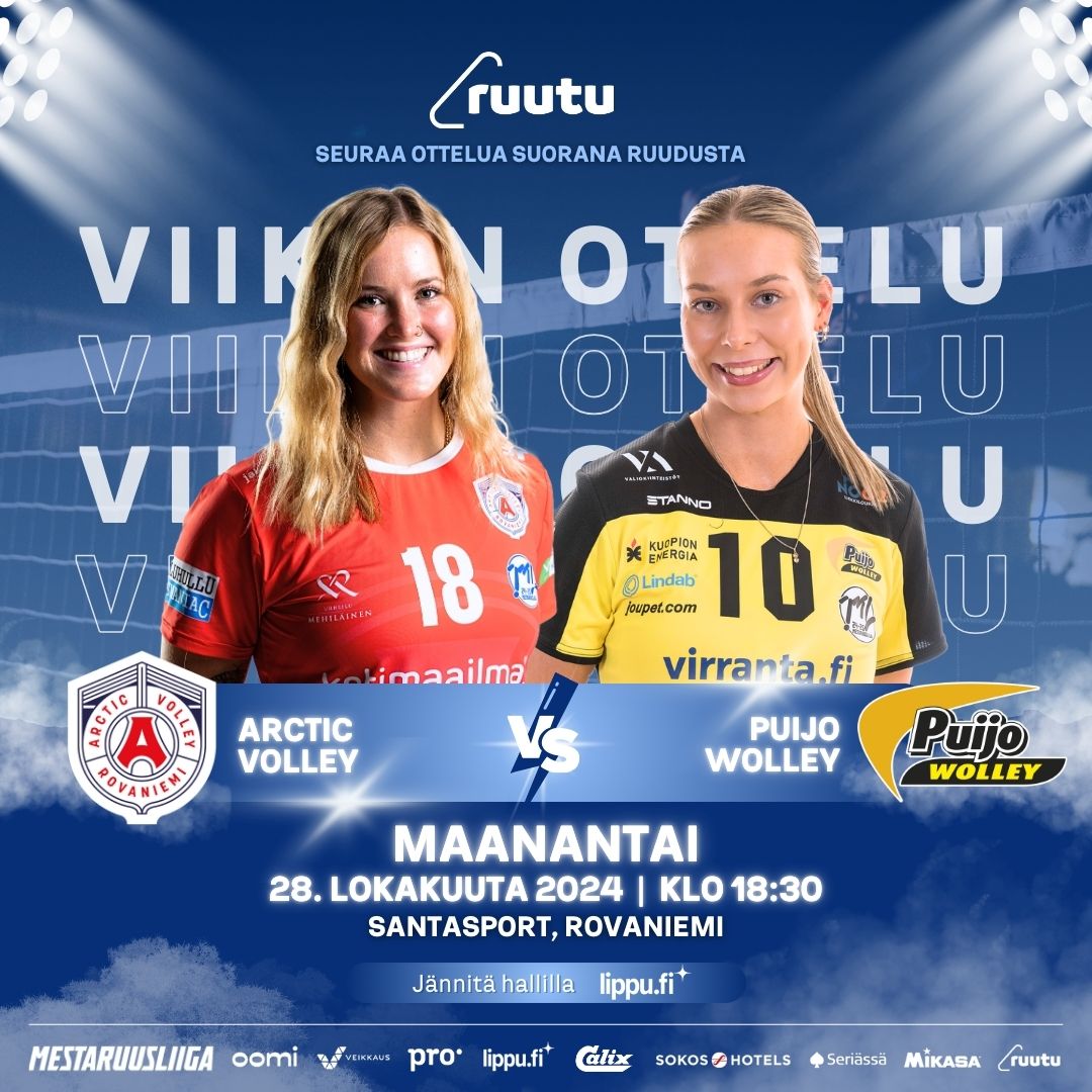 VIIKON OTTELU: Arctic Volley haastaa Puijo Wolleyn