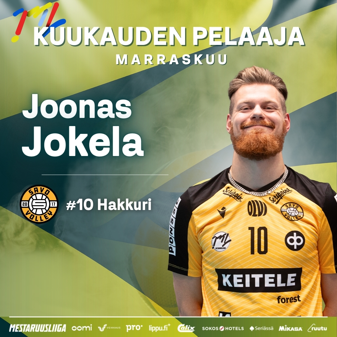 Jalonen ja Jokela Mestaruusliigan marraskuun Kuukauden pelaajat