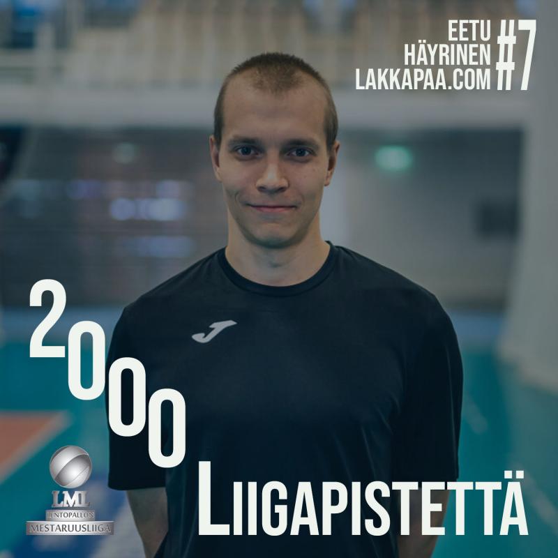 Eetu Häyrinen - pian 500 liigapelin ja 5000 liigapisteen mies