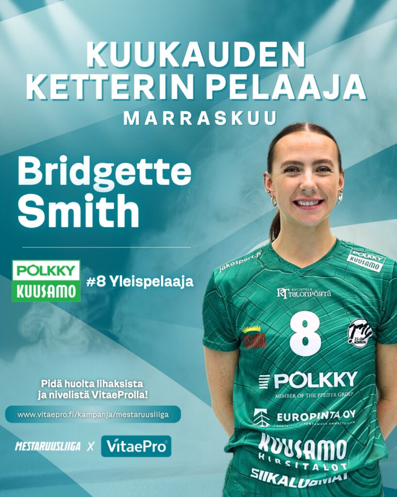 Smith and Laakso Named Mestaruusliiga s VitaePro Players of the Month