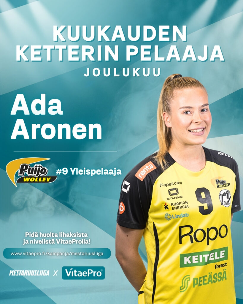 Aronen ja Sirjakovs Mestaruusliigan VitaePro Kuukauden Ketterimmät pelaajat