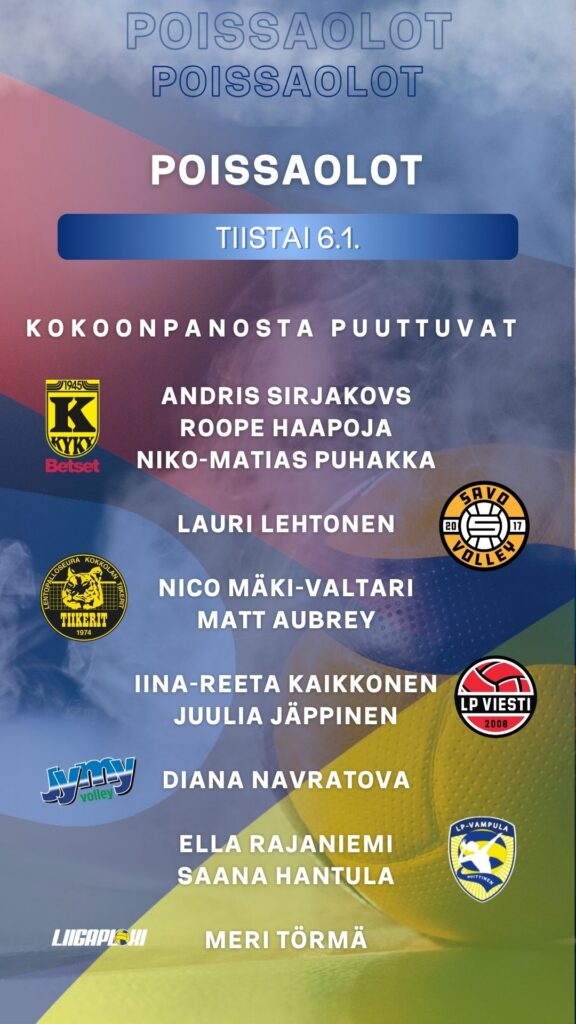 ENNAKKO: Navratova, Sirjakovs, Lehtonen, Puhakka poissa....Loppiaisen kokoonpanot selvillä