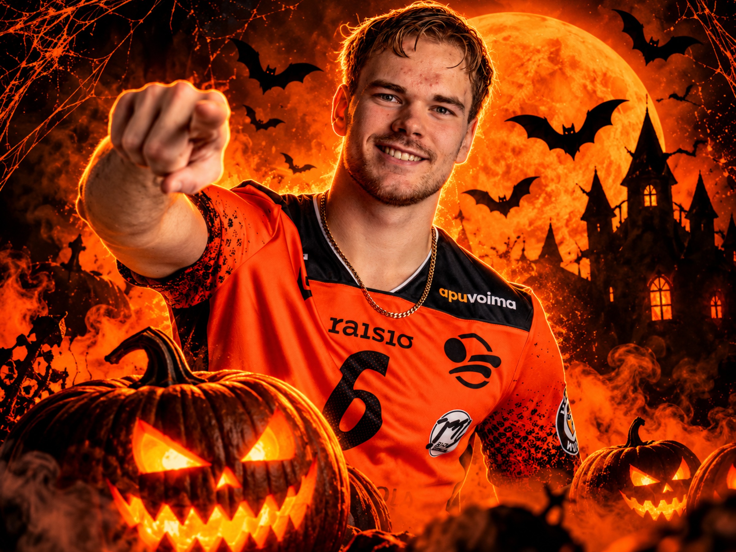 Halloween-pelissä Loimun kurpitsa-mustat haastavat Kokkolan Tiikerit
