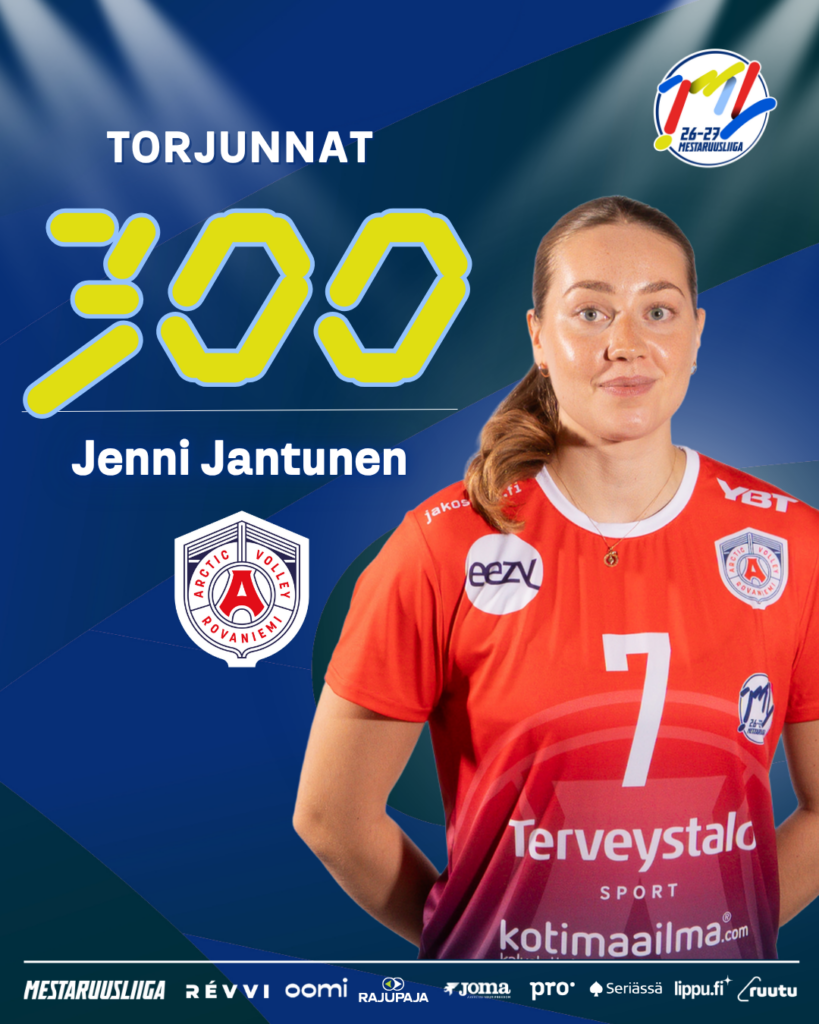 Jenni Jantuselle 300. liigatorjunta